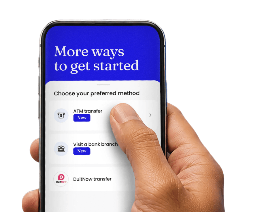 More ways to get started with Ryt Bank